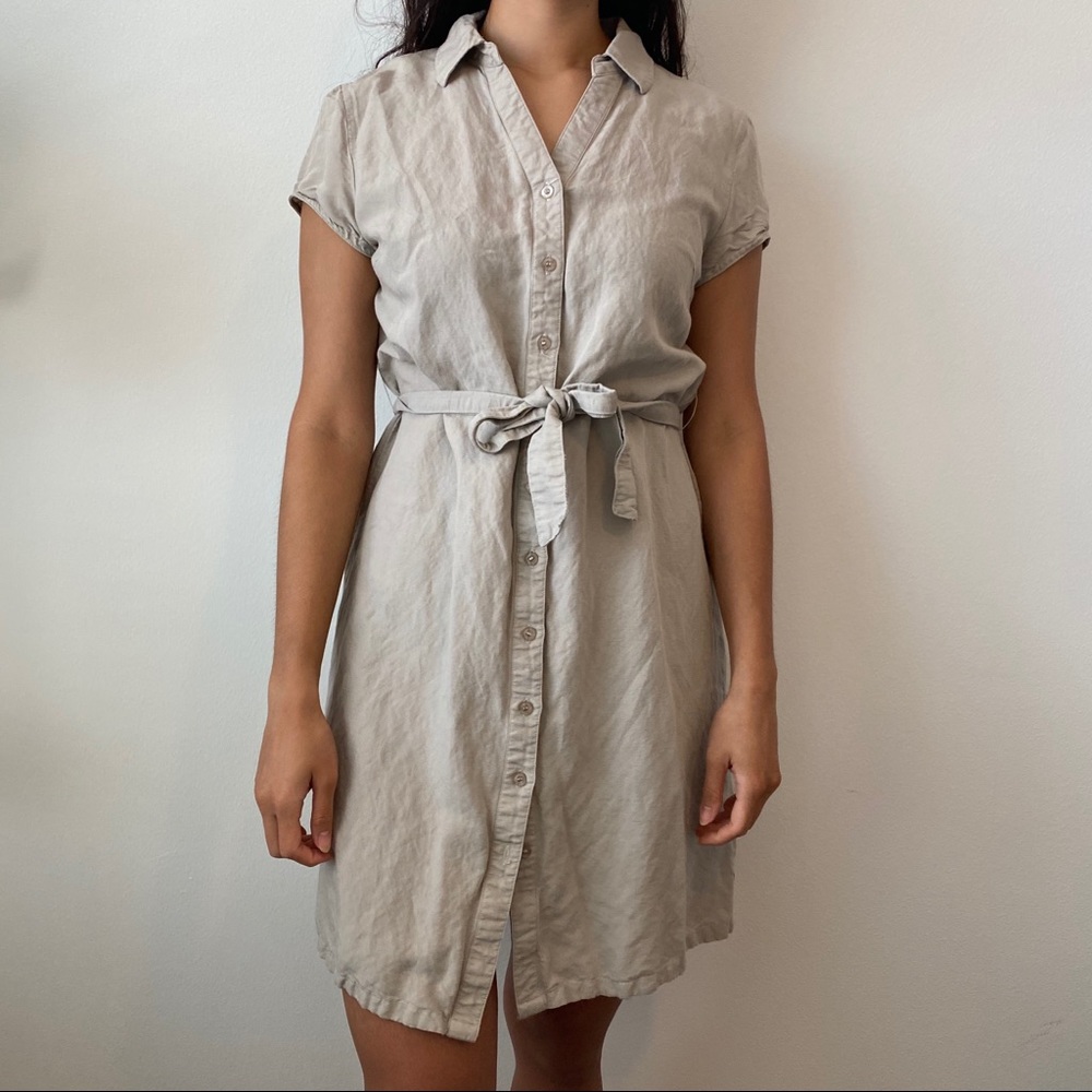 Korean Button Down Dress